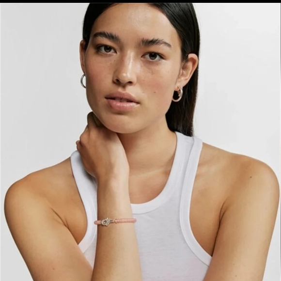 Tous Manifesto Pink Chalcedony Silver Bracelet - Picture 5 of 8